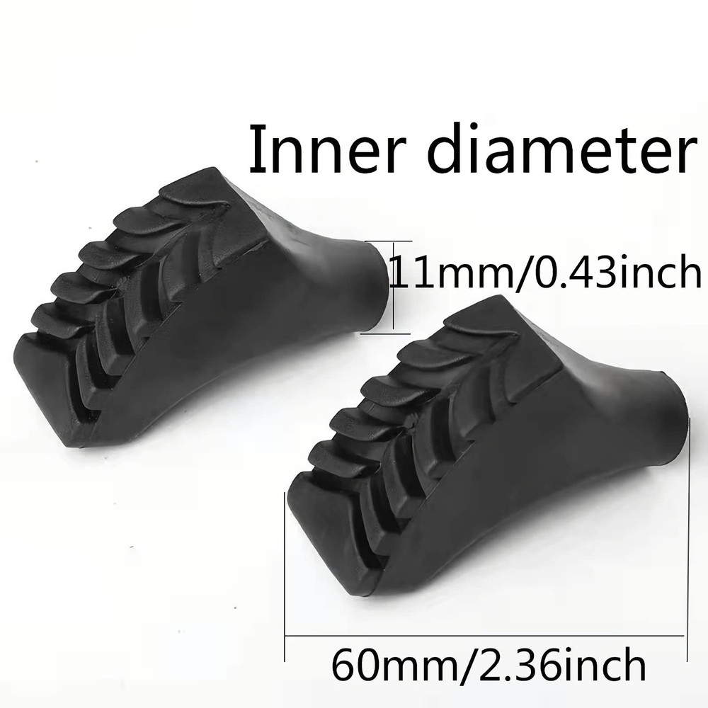 8pcs Assorted Replacement Tips Hiking Stick Walking Trekking Pole Protector f...