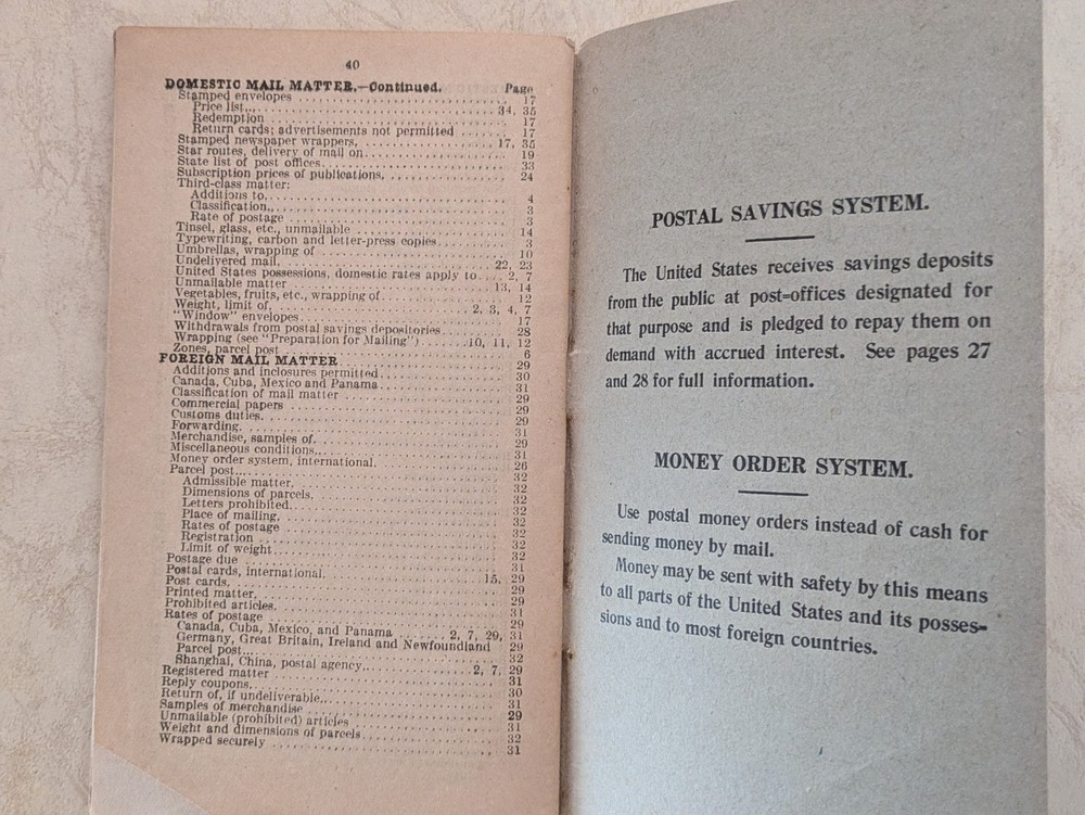 Postal Information ( July, 1914 ) 7th Edition - POST OFFICE DEPARTMENT USA