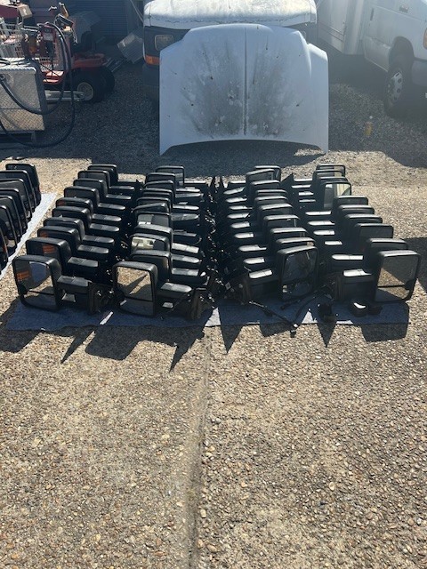 OEM, SIDE MIRROR ASSEMBLY, RH PASSENGER, BLACK, 2019-2025 CHEVY 4500/5500/6500