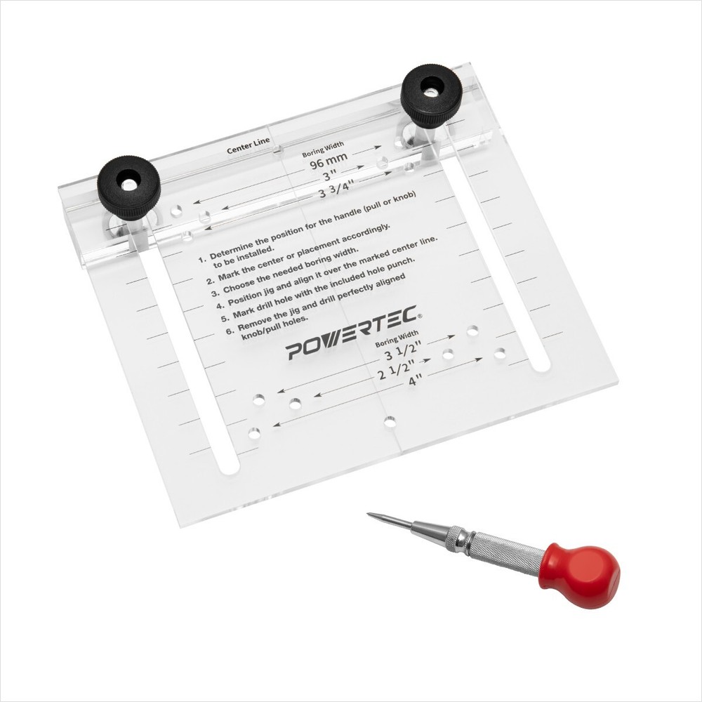 71412 Drawer Pull Jig Template and Center Punch Kit