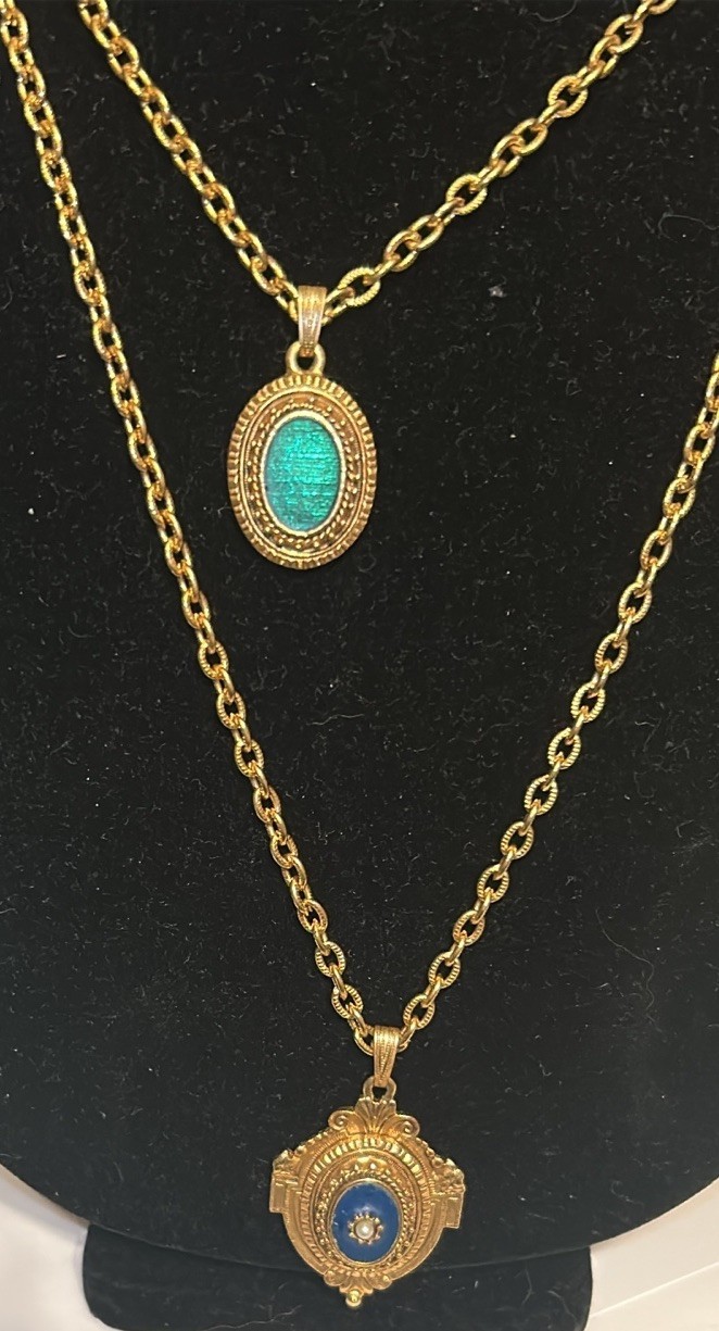 Vintage Florenza Revival Layered Necklace Signed