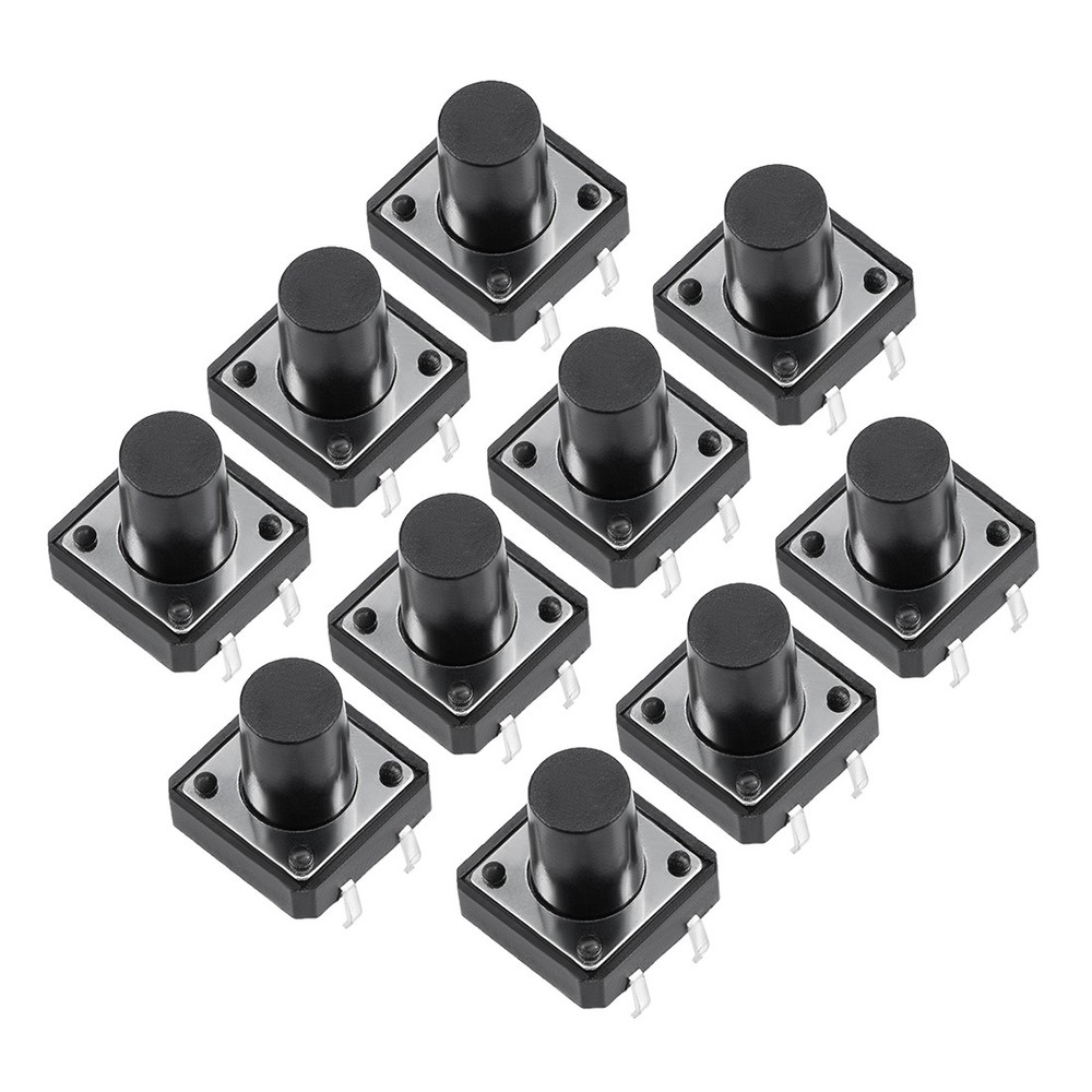 10Pcs 12x12x12mm 4 Pin Panel Mini PCB Momentary Tact Push Button Switch DIP