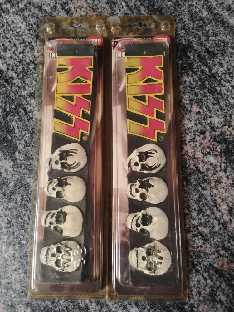 RARE 2005 Kiss Army Incense Burner C&D Visionary Inc Skulls Ace Frehley lot of 2