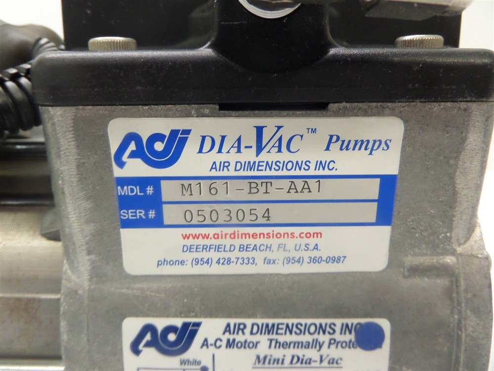 ADI Dia-Vac Pumps M161-BT-AA1 Diaphragm Sampling Pump