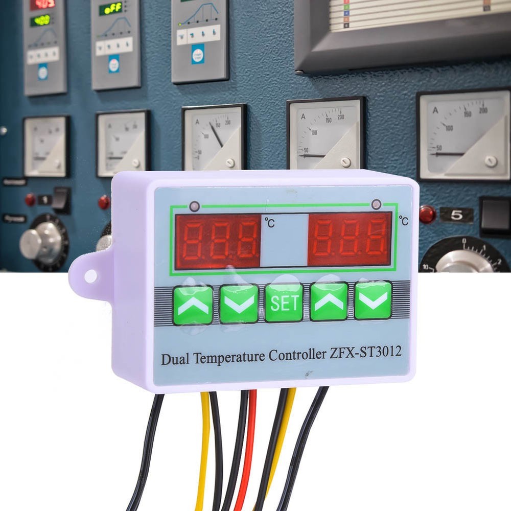 AC220V ST3012 Temperature Controller Intelligent Digital Displayed Dual Channel