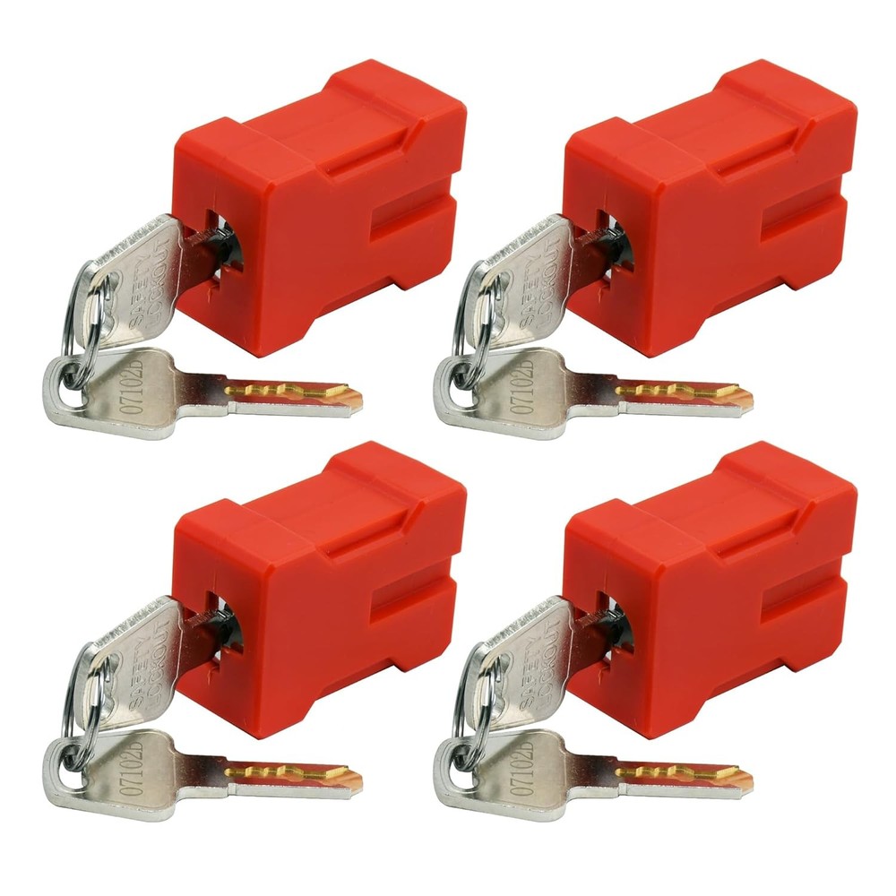 4 PCS Plug Locks Electrical Cord Plug Lockout Device 2 Pack Locking Safety Lock