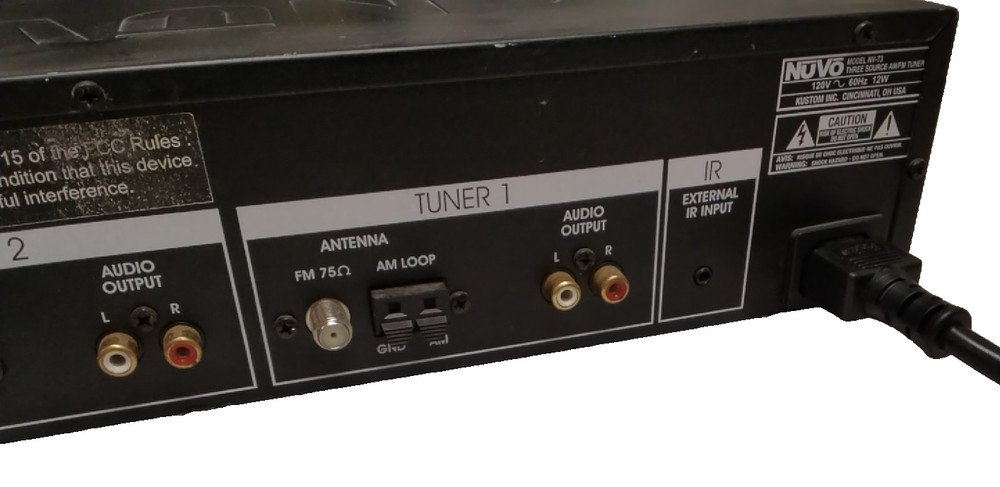 Nuvo Model NV-T3 Three Source AM/FM Tuner