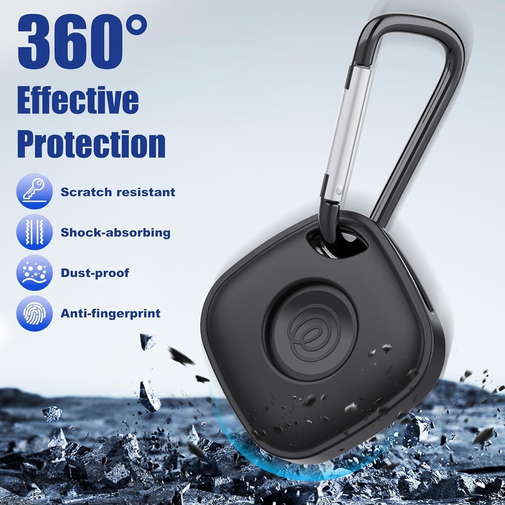 DDJ Case for Tile Life360 Mate (2024) Bluetooth Tracker with Keychain 2-Pack