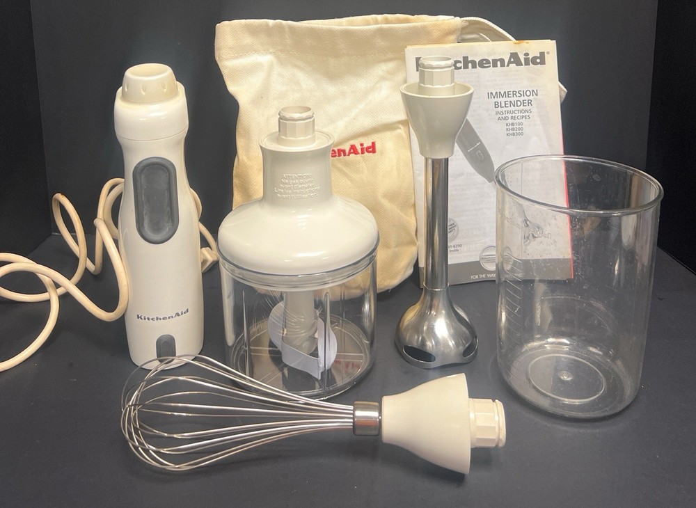 KitchenAid Immersion Blender With Attachments And Bag - Preowned