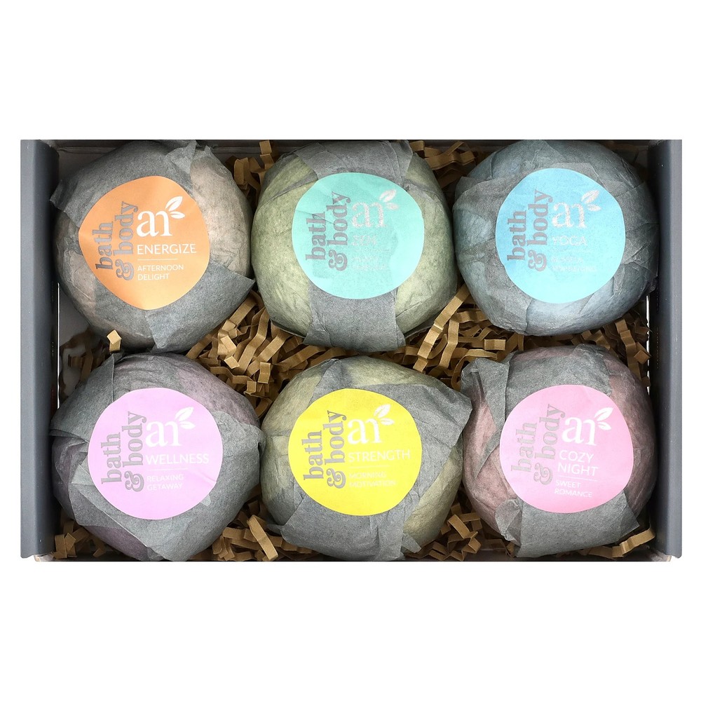 Bath Bombs, 6 Bombs, 4 oz (113 g) Each
