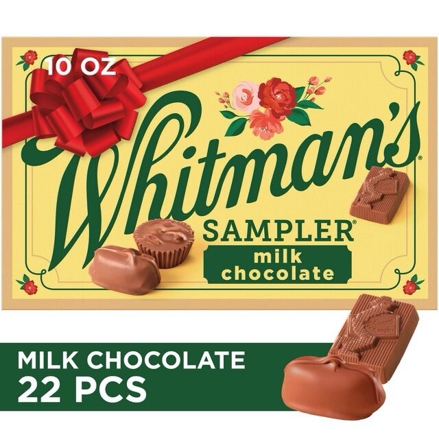 2 BOX Whitman's Sampler Chocolate Gift Box Assorted Milk Chocolates 10oz