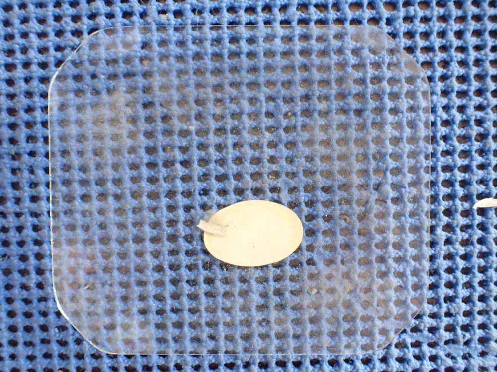 LUX 313 RECTANGULAR CURVED CLOCK GLASS PART B