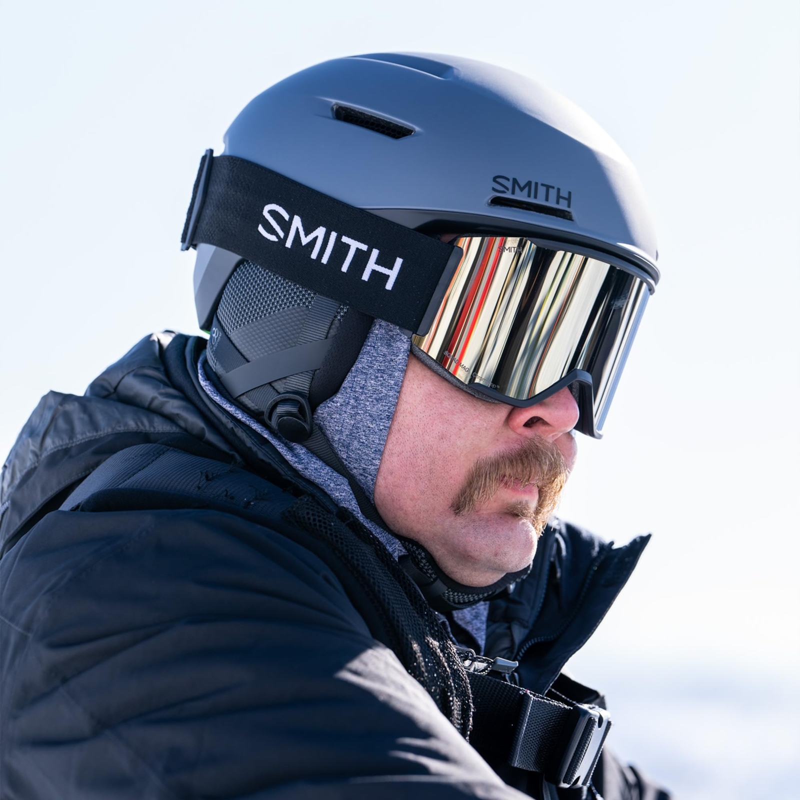 SMITH Squad Goggles with ChromaPop Lens – Performance Snowsports Goggles with Re