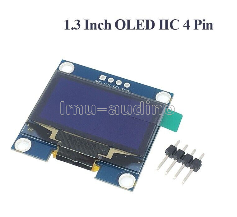 1.3" 4PIN White OLED LCD Display Module IIC I2C Interface 128x64 for Arduino