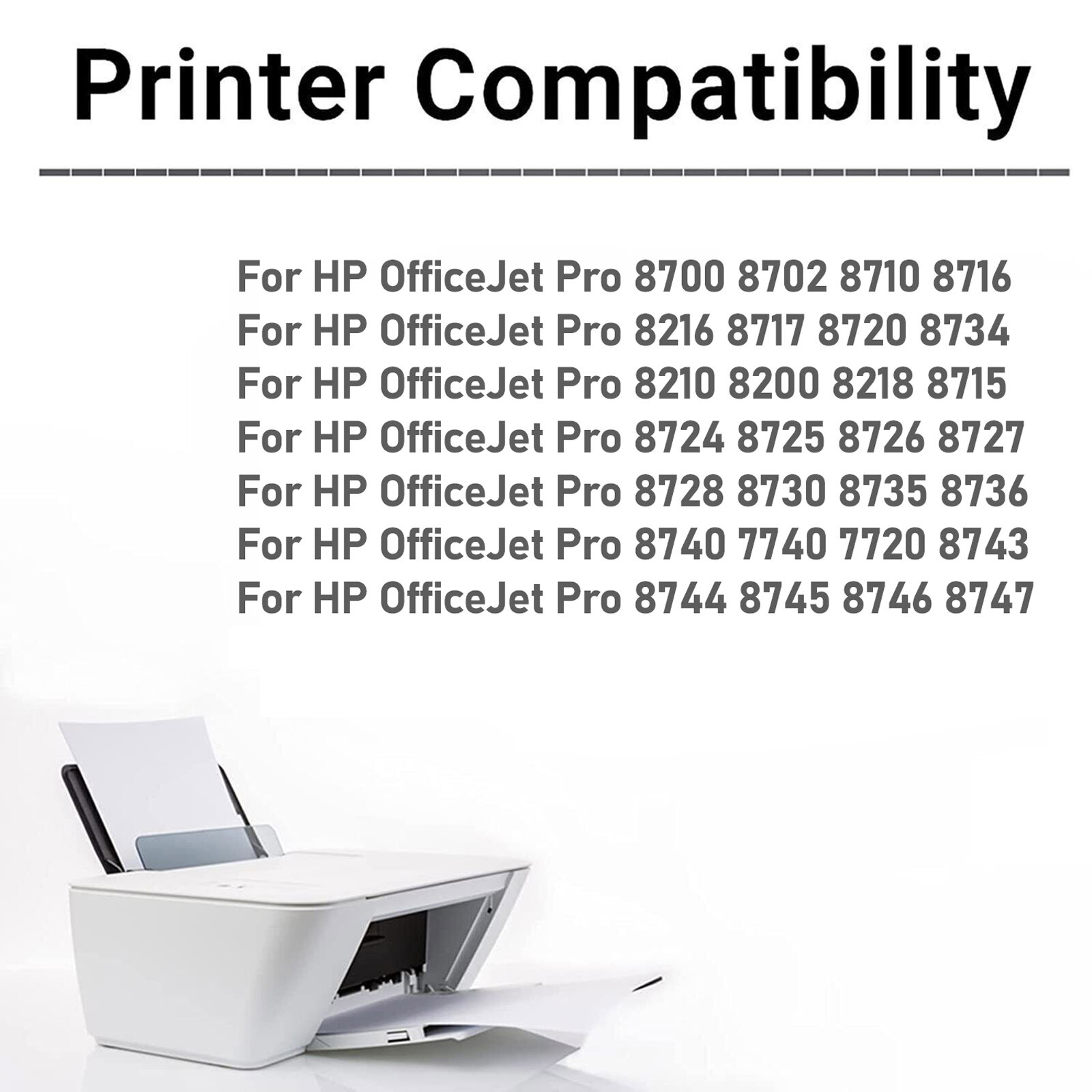 Printer Ink 952 XL 952XL Ink Combo Pack for HP OfficeJet Pro 8710 8715 8720 -4PK