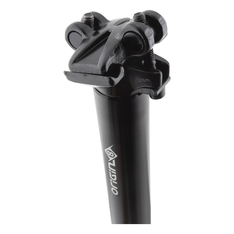 Origin8 Pro Fit Zero Setback Alloy 26.8mm Seatpost Micro Adjustable Post Black
