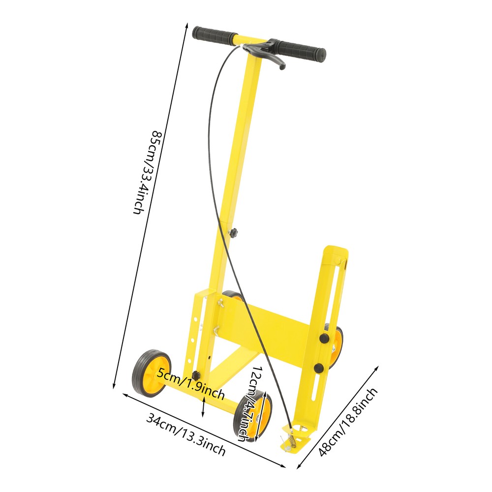Striping Line Marking Machine Multi-Function Score Line Striping Machine 4-Wheel