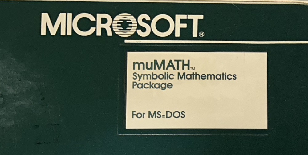 Microsoft MuMATH-83 Manual & Software