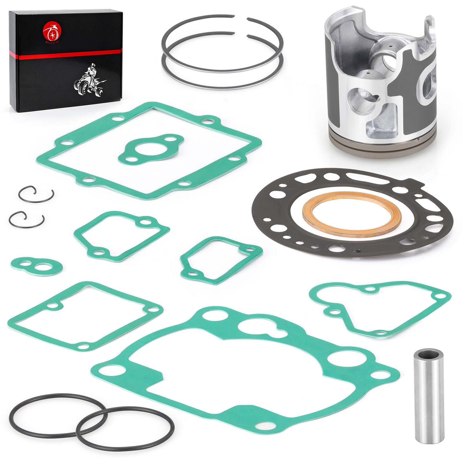 Top End Rebuild Kit STD 66.4mm Piston + Ring + Gasket For Kawasaki KX250 1993-03