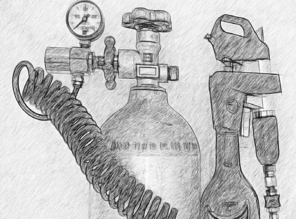 Argon Wine Adapter w/ 175 PSI Regulator, 5 FT Tubing and Slide Check Valve