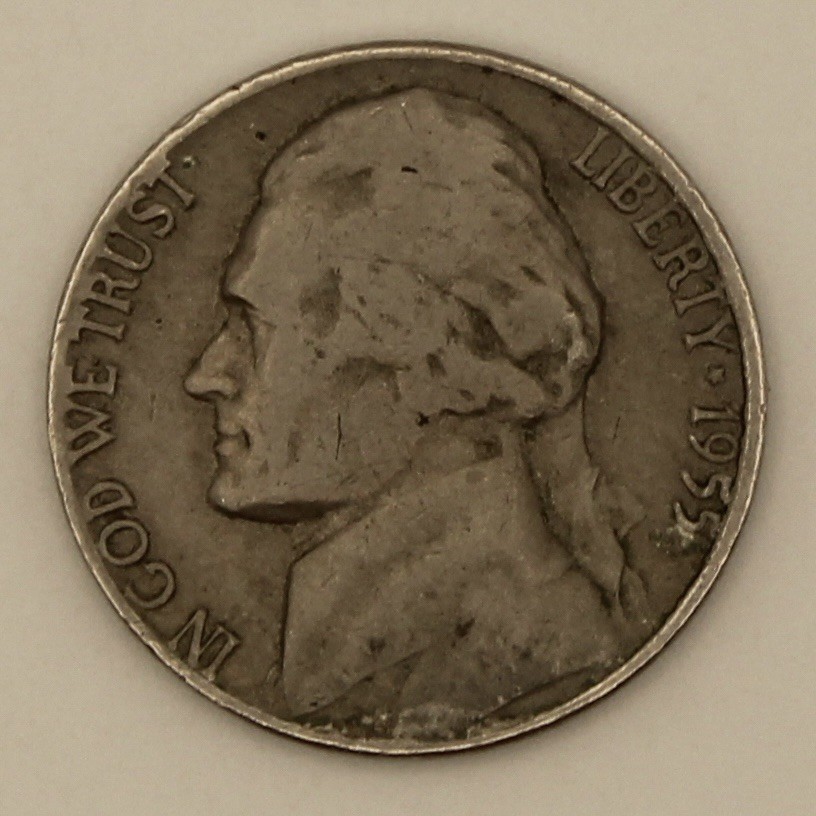 1955-D Jefferson Nickel