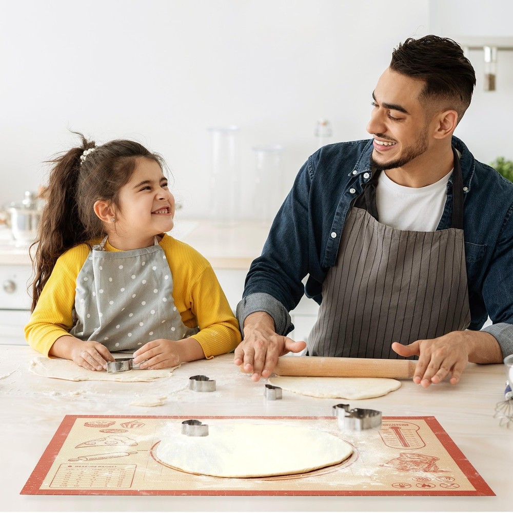 Silicone Baking Pastry Dough Mat - 28x20Inch Extra Large Cookie Bread Rolling...