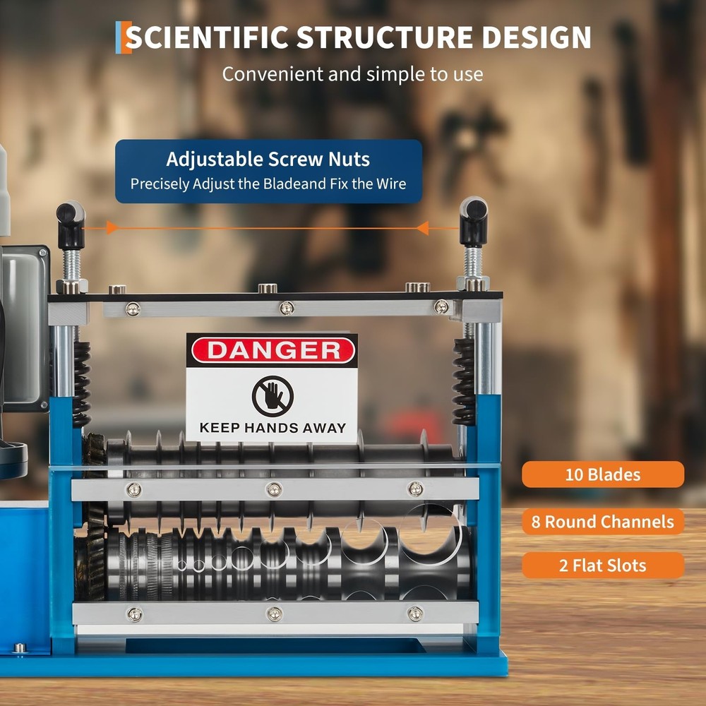 Electric Wire Stripping Machine for 1.5-38mm Copper Multi-Wire Processing