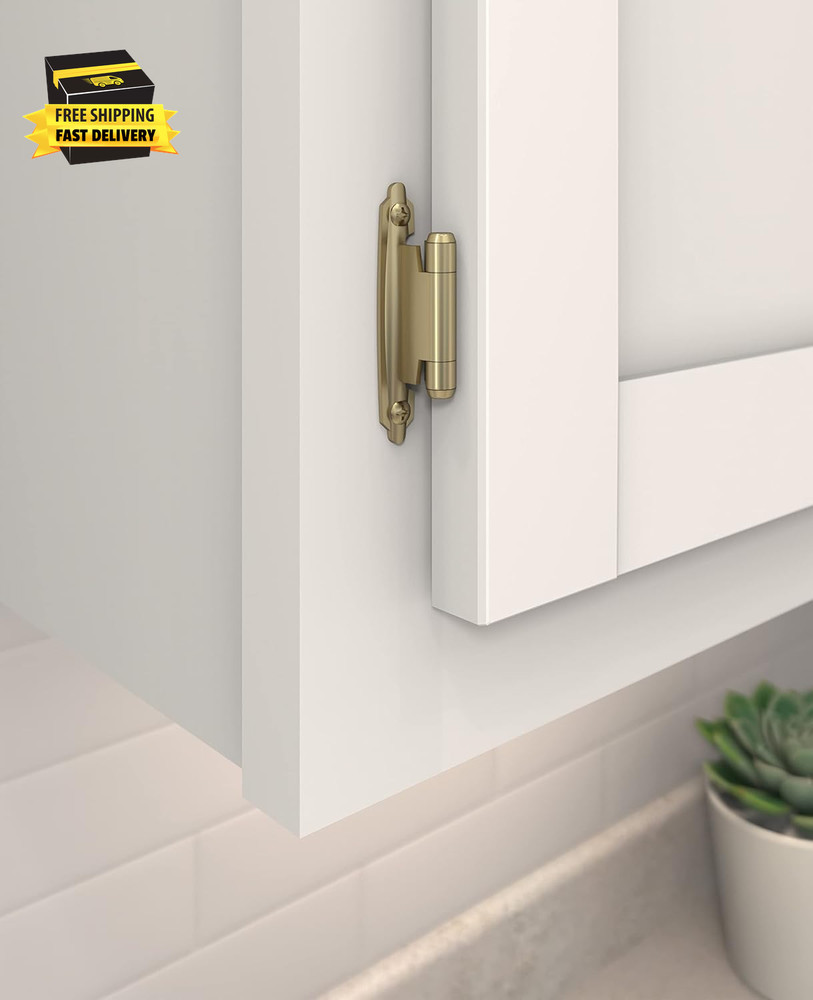 BPR3429BBZ | Cabinet Hinge | Variable Overlay Self Closing Face Mount | Golden C