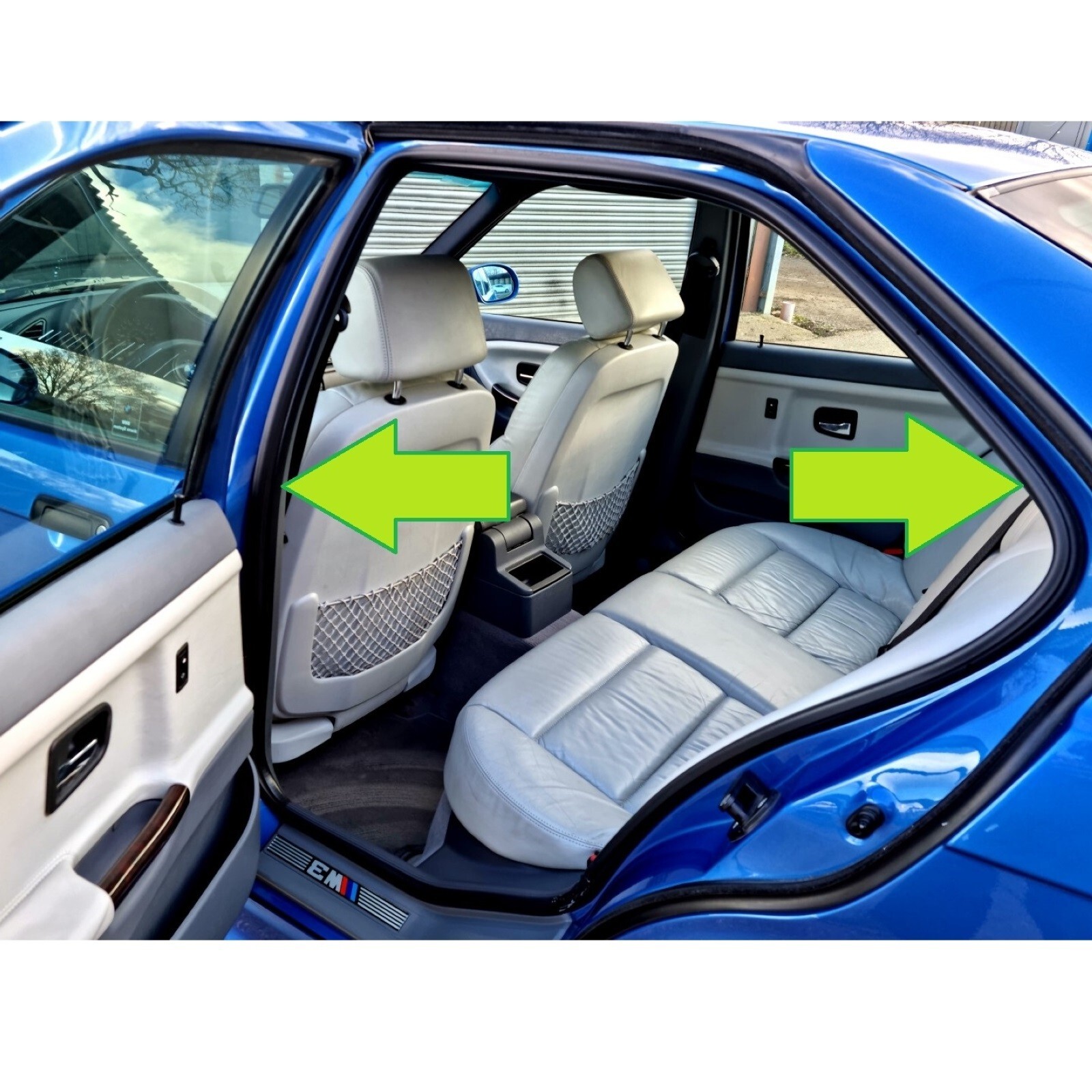 BMW E36 3 Series Sedan Rubber Door Seal Weatherstrip Kit 4 Piece Set 51728196289