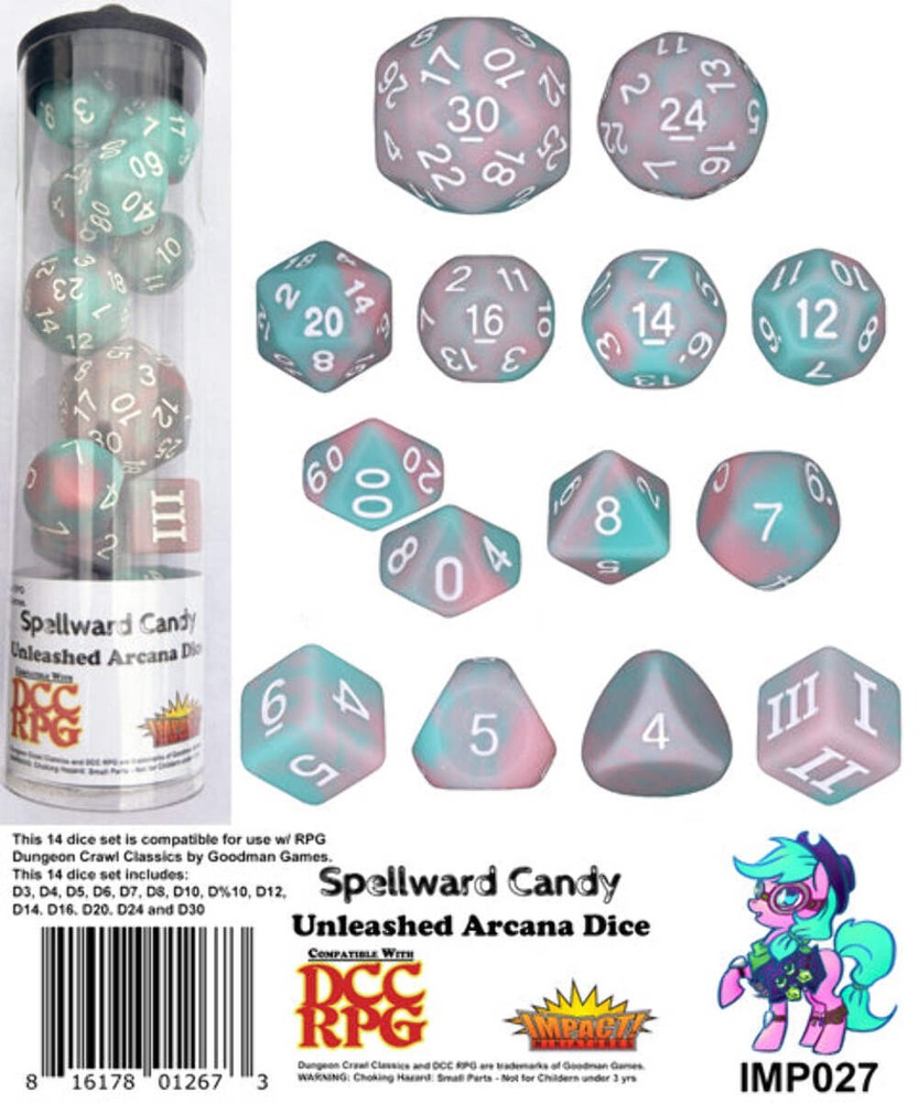 Specialty 14 Unusual DCC Dice Set - Spell-ward Candy