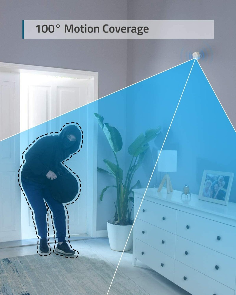 eufy Security Home Alarm System Motion Sensor 30ft Detect Adjustable Sensitivity