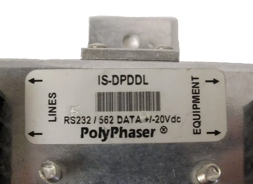 PolyPhaser IS-DPDDL RS232 RS422 RS485 DATA +/- 17Vdc Impulse Suppressor
