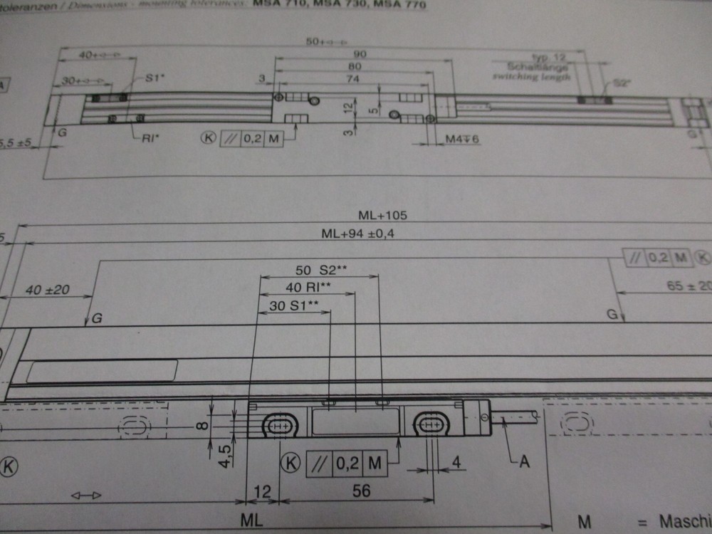 RSF Elektronik MSA 770.51-0 Linear Encoder NEW