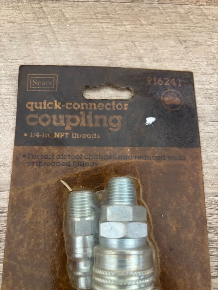 Sears Air Tool Hose Connector and Quick Connector Coupling