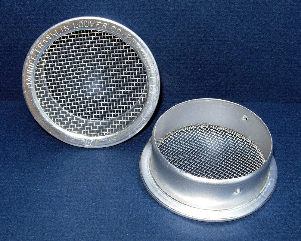 2" round Open Screen Vent - Mill - Pkg of 6