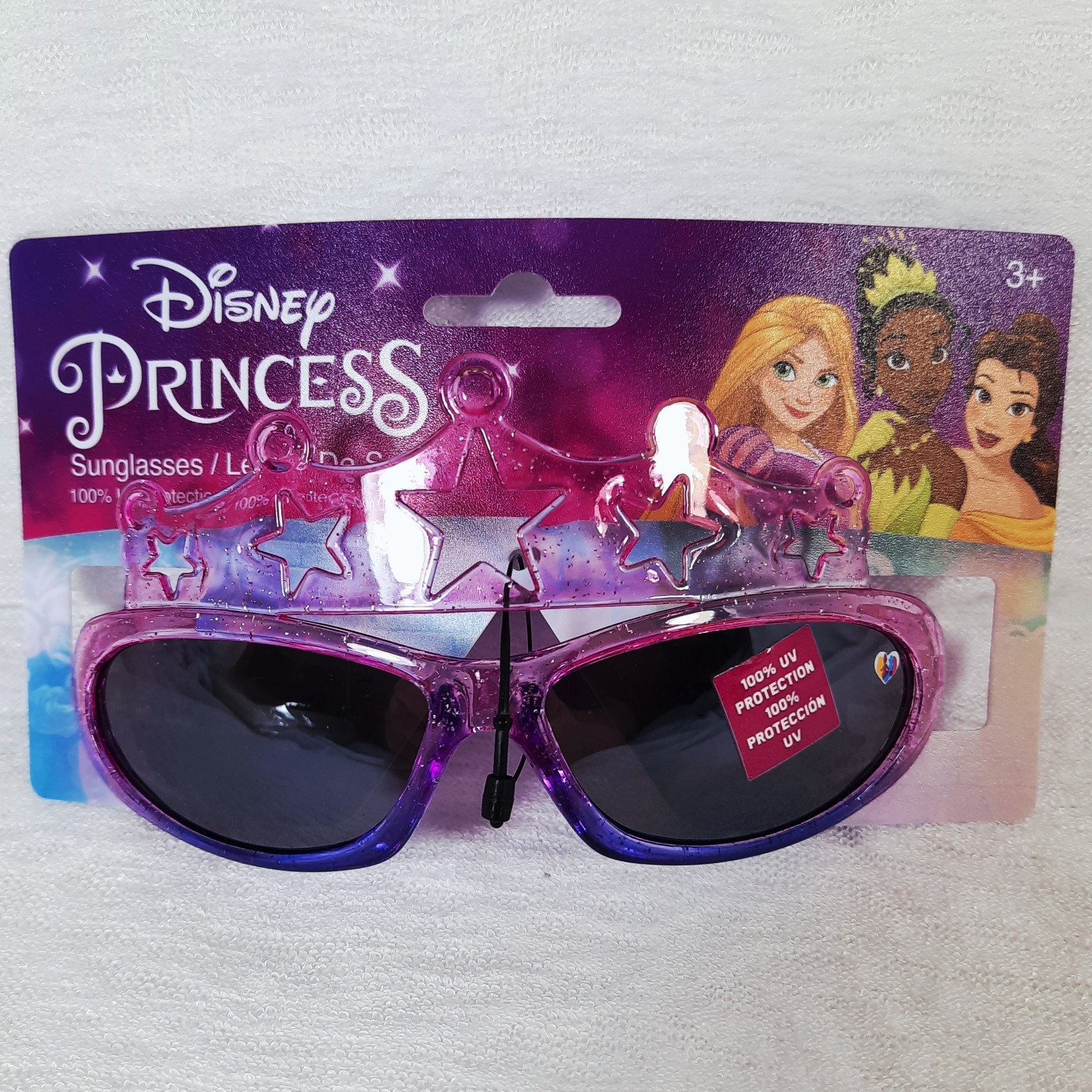 Disney Princess Crown Sunglasses Kids Shades 100% UV Protection Impact Resistant