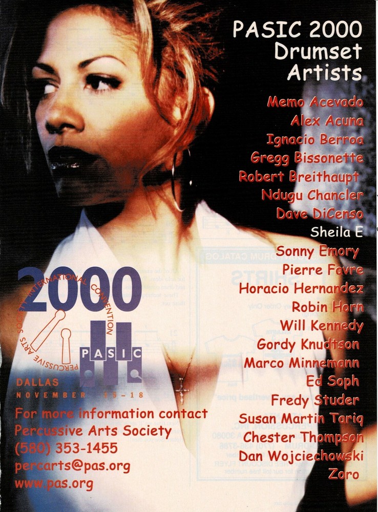 PASIC 2000 - SHEILA E. - 2000 Print Advertisement