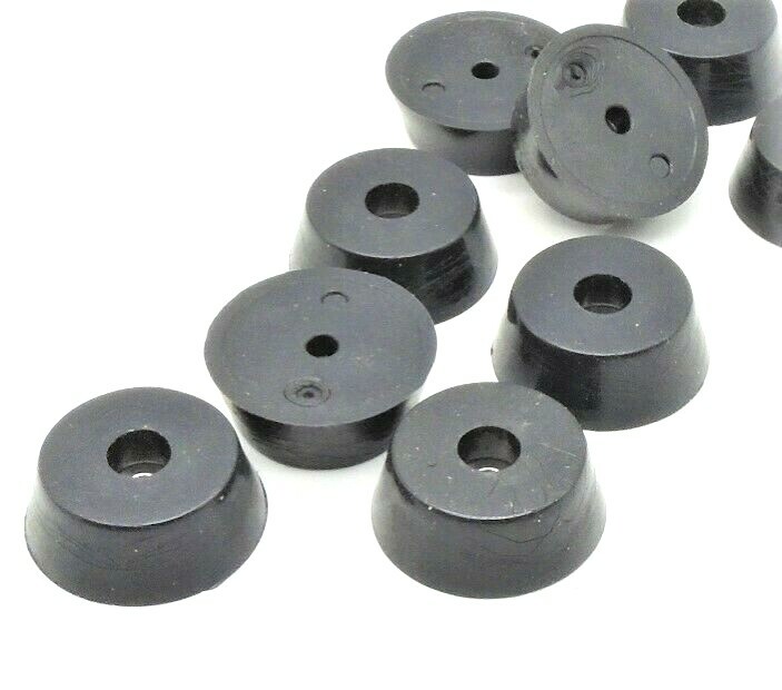 1-1/4" Diameter x 1/2" Tall TPR Rubber Isolation Feet for Electrical Panels