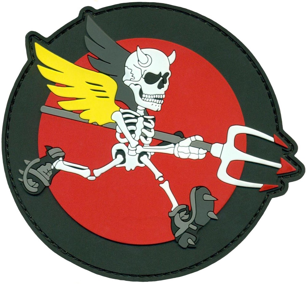 USAF 124th ATTACK SQUADRON – HALLOWEEN – SKELETON - PATCH