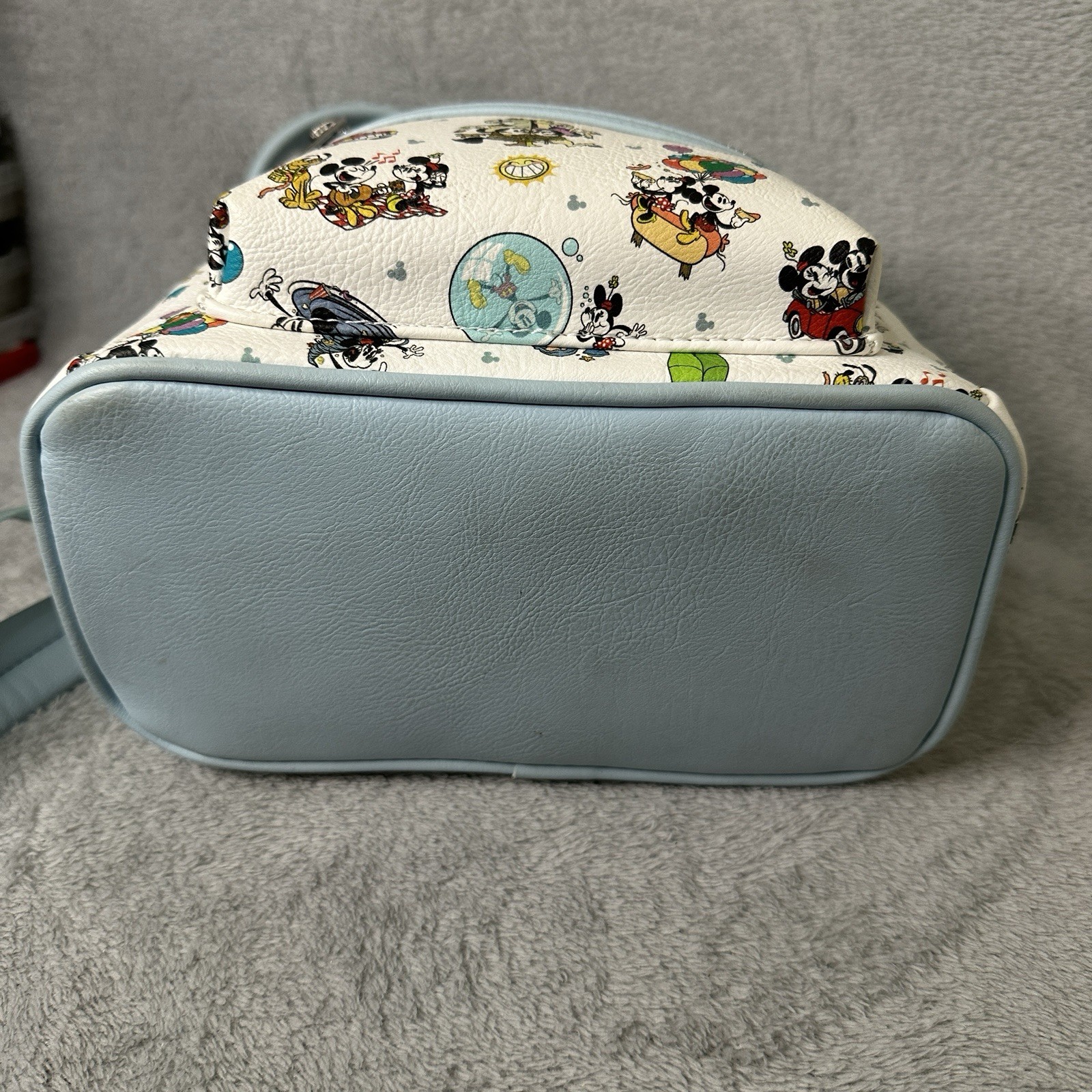 Disney Parks Loungefly Mickey & Minnie's Runaway Railway Mini Backpack Pluto