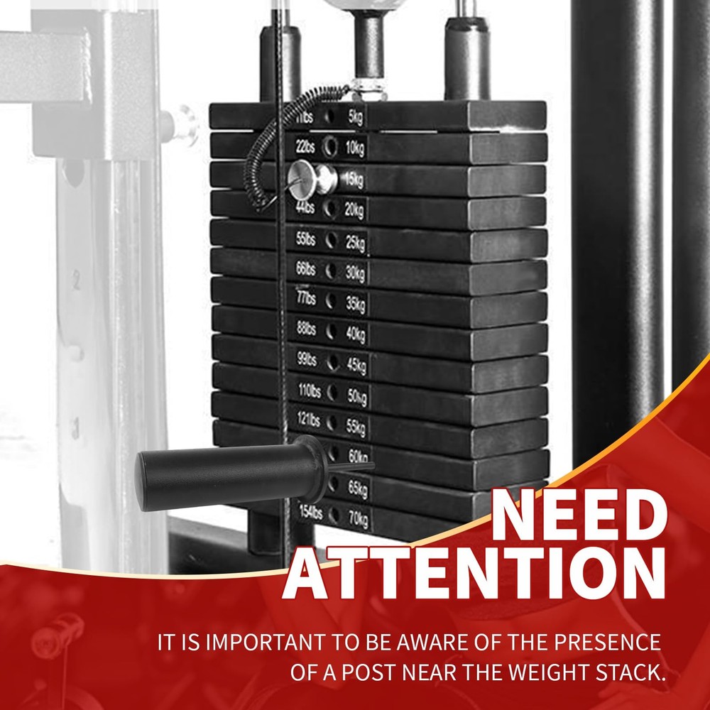 Weight Stack Pin and Spring Collar Weight Stack Extender Pin Commercial and H...