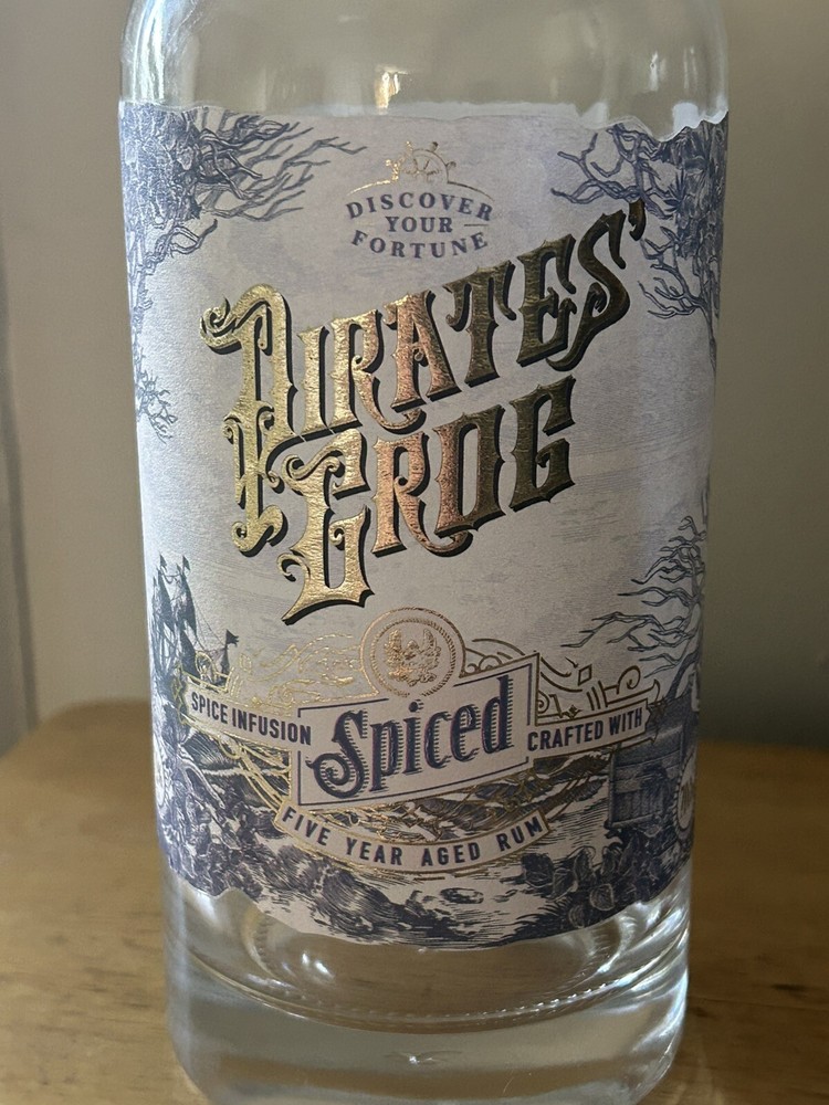 Empty Rum Bottle Pirates Grog