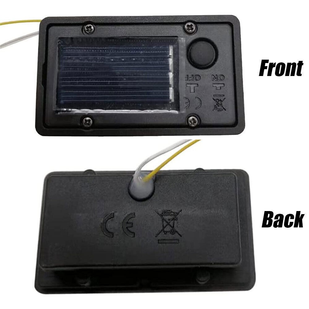 2x Garden Solar Powered Replacement Rectangular LED Light Box for Lantern Lamp
