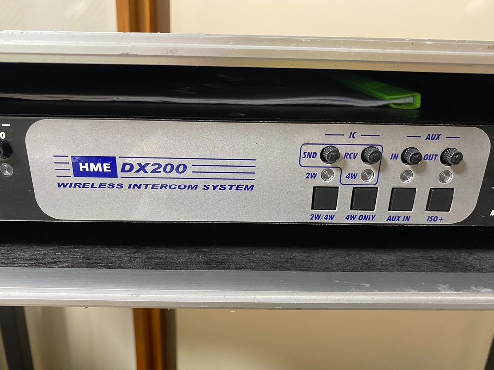 HME DX200 Wireless Intercom System Base Station With Power Cord Case