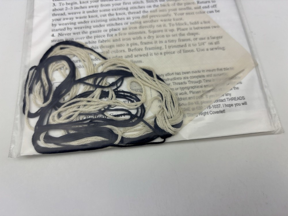 Threads Through Time Starry Night Coverlet Needlepoint Pattern Kit 6S