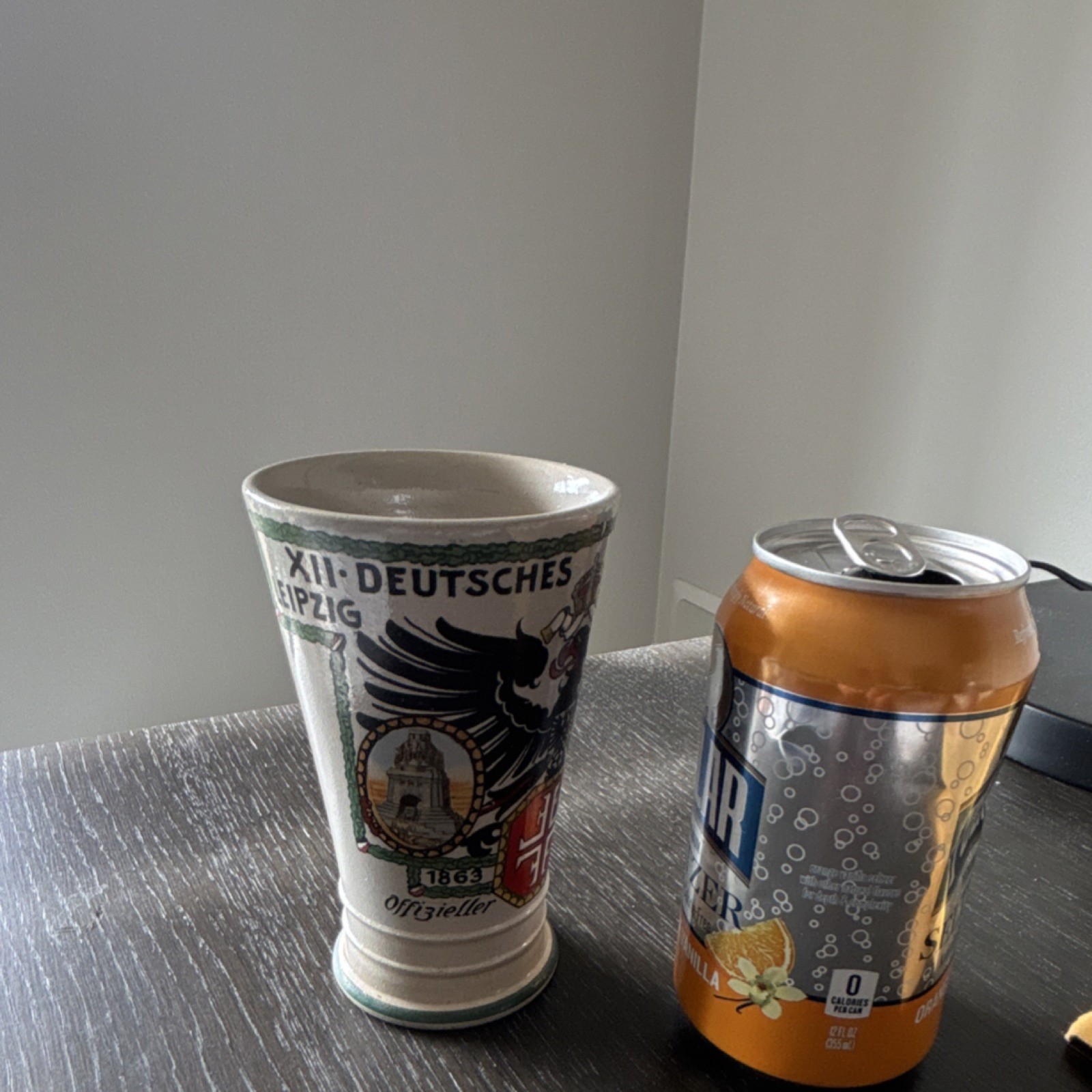 XII Deutsches Turnfest Leipzig Beer Mug 1863 German Collectible Breweriana