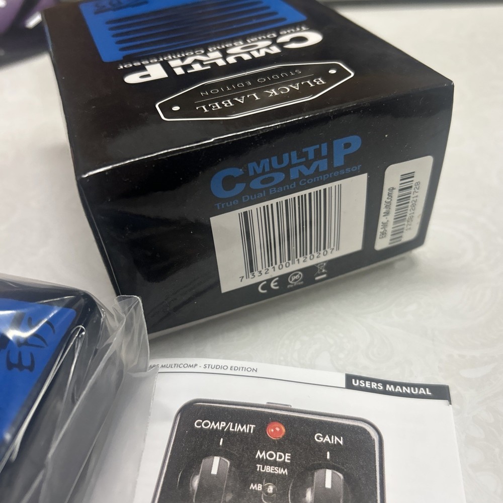 EBS Multicomp True Dual Band Compressor Effect Pedal- New!