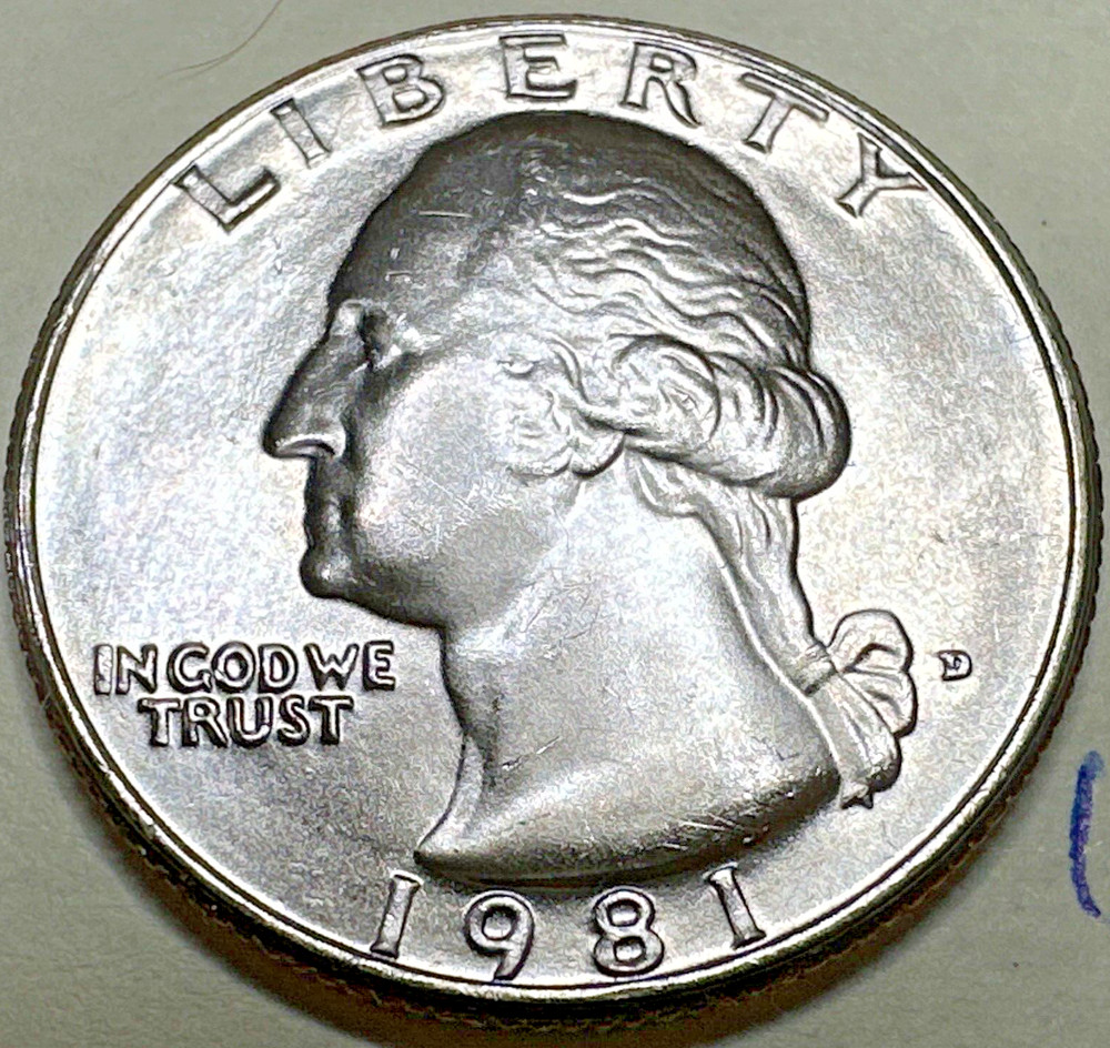 1981 D Washington Quarter 25C 8004N