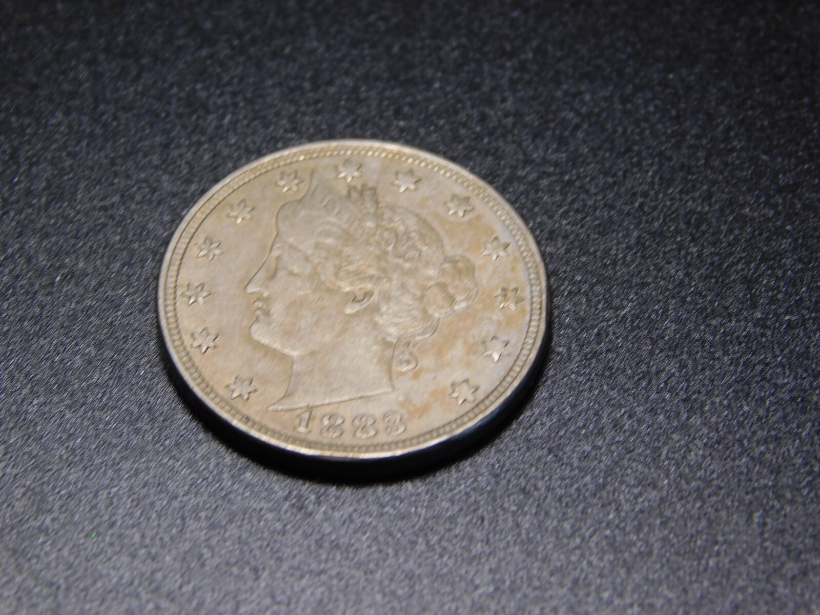 OLD US COIN 1883 LIBERTY HEAD NICKEL NO CENTS