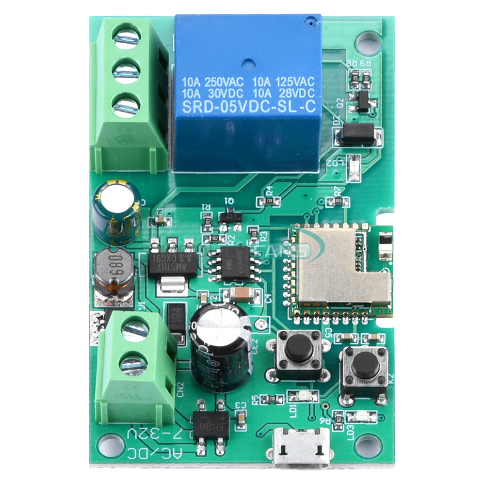 WiFi Wireless Smart Switch Home Relay Module Self-locking 5V-12V